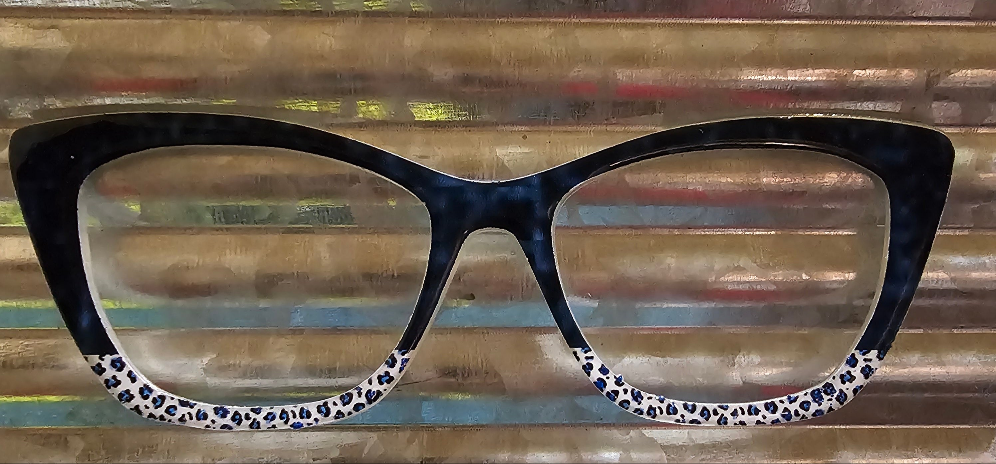 Denim Snowy Leopard w Sparkles