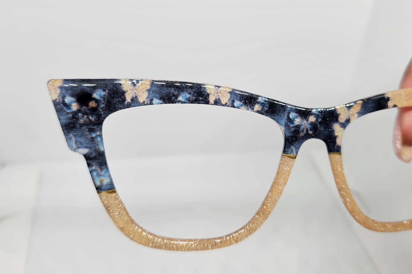 Denim Butterfly (Semi Translucent)