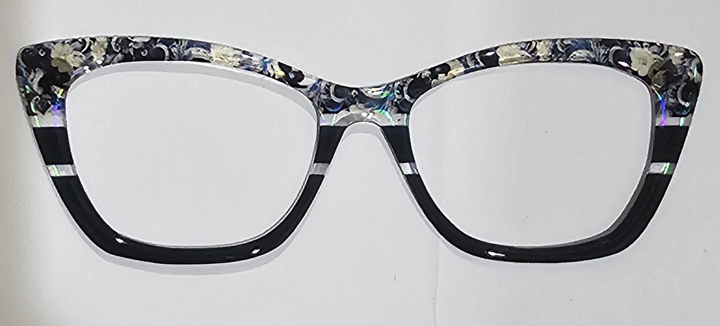Golden Floral (Navy & Vintage Gold)