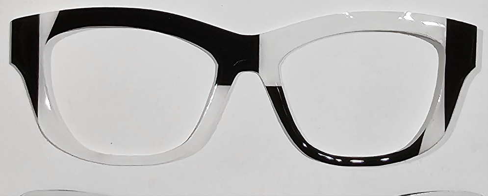White & Blk Geo
