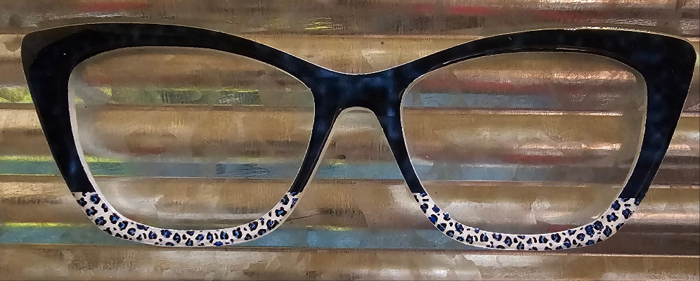 Denim Snowy Leopard w Sparkles