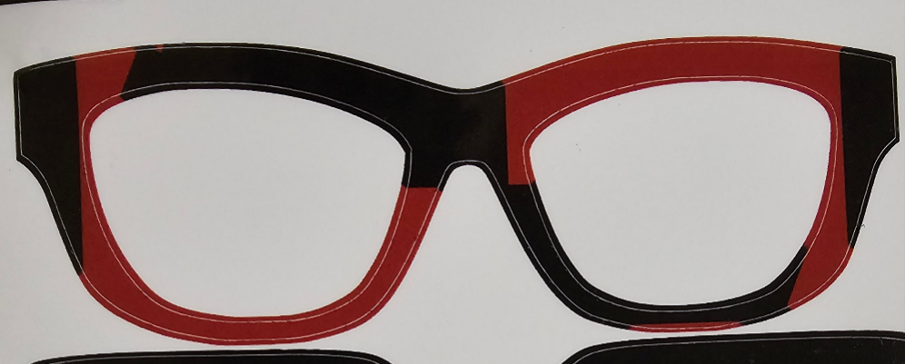 Red & Blk Geo