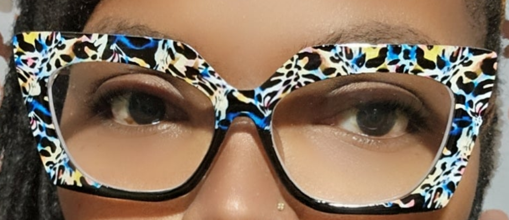 Abstract Blk & Blue Animal
