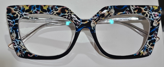 Abstract Blk & Blue Animal