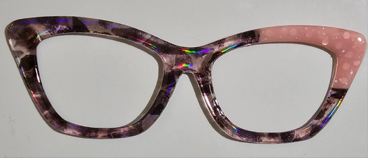 "Pinky" Pink Splat Corner Tort