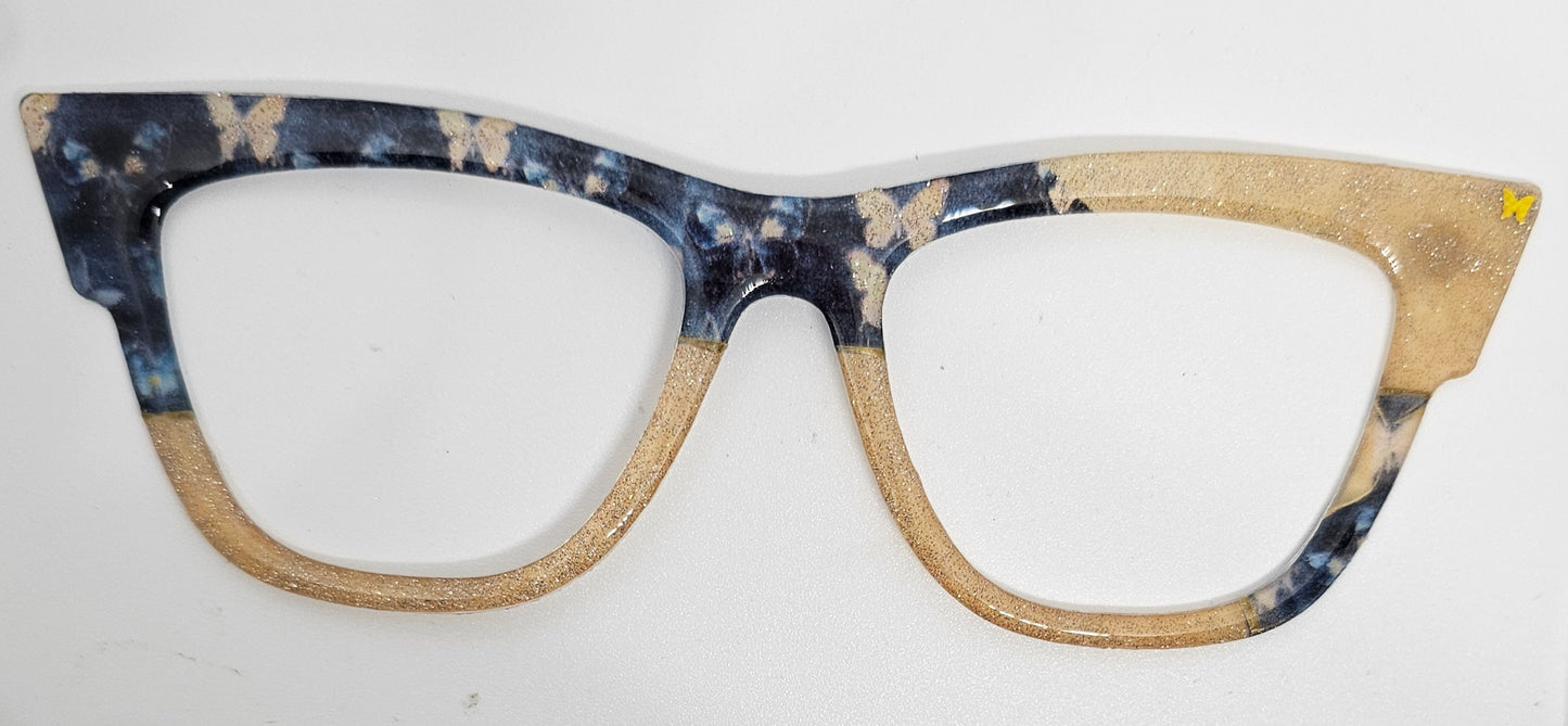 Denim Butterfly (Semi Translucent)