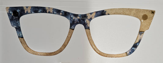 Denim Butterfly (Semi Translucent)